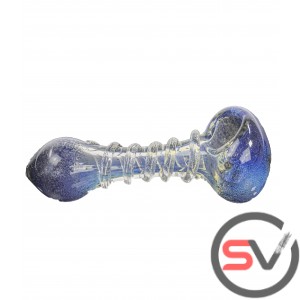 SPIRAL BODY FUMED GLASS PIPE 5inch 3CT/PK